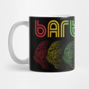 Cool Retro Groovy Barbet Dog Mug